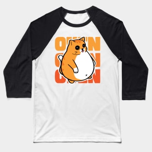 fat orange cat Baseball T-Shirt